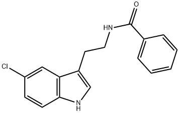 N-[2-(5-chloro-1H-indol-3-yl)ethyl]benzamide 结构式