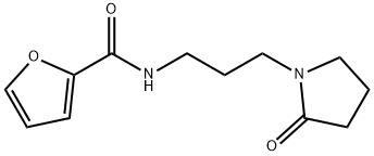 N-[3-(2-oxopyrrolidin-1-yl)propyl]furan-2-carboxamide 结构式