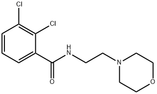 2,3-dichloro-N-(2-morpholin-4-ylethyl)benzamide 结构式