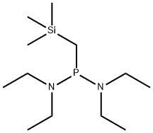 N-[diethylamino(trimethylsilylmethyl)phosphanyl]-N-ethylethanamine 结构式