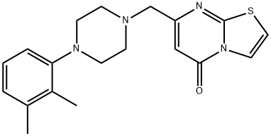 7-[[4-(2,3-dimethylphenyl)piperazin-1-yl]methyl]-[1,3]thiazolo[3,2-a]pyrimidin-5-one 结构式