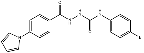 1-(4-bromophenyl)-3-[(4-pyrrol-1-ylbenzoyl)amino]urea 结构式