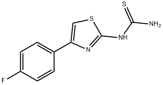 4-(4-氟苯基)-1,3-噻唑-2-基]硫脲 结构式