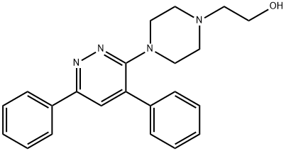 2-[4-(4,6-diphenylpyridazin-3-yl)piperazin-1-yl]ethanol 结构式