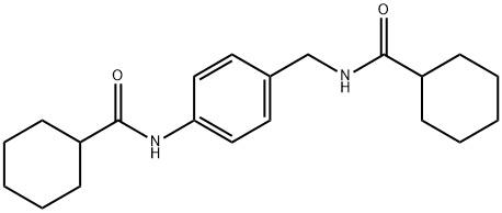 N-[[4-(cyclohexanecarbonylamino)phenyl]methyl]cyclohexanecarboxamide 结构式