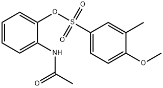 (2-acetamidophenyl) 4-methoxy-3-methylbenzenesulfonate 结构式