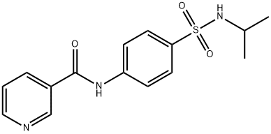 N-[4-(propan-2-ylsulfamoyl)phenyl]pyridine-3-carboxamide 结构式