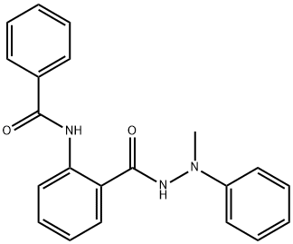 N-[2-[(N-methylanilino)carbamoyl]phenyl]benzamide 结构式