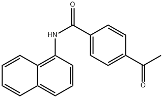 4-acetyl-N-naphthalen-1-ylbenzamide 结构式