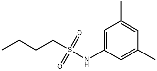 N-(3,5-dimethylphenyl)butane-1-sulfonamide 结构式