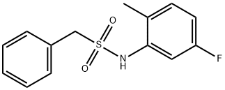 N-(5-fluoro-2-methylphenyl)-1-phenylmethanesulfonamide 结构式