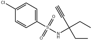 4-chloro-N-(3-ethylpent-1-yn-3-yl)benzenesulfonamide 结构式