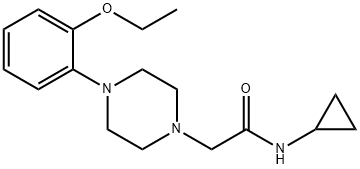 N-cyclopropyl-2-[4-(2-ethoxyphenyl)piperazin-1-yl]acetamide 结构式