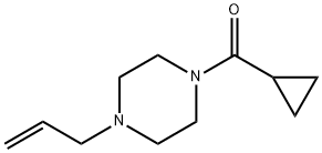 cyclopropyl-(4-prop-2-enylpiperazin-1-yl)methanone 结构式