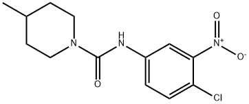 N-(4-chloro-3-nitrophenyl)-4-methylpiperidine-1-carboxamide 结构式