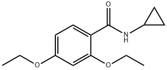 N-cyclopropyl-2,4-diethoxybenzamide 结构式