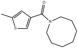 azocan-1-yl-(5-methylthiophen-3-yl)methanone 结构式