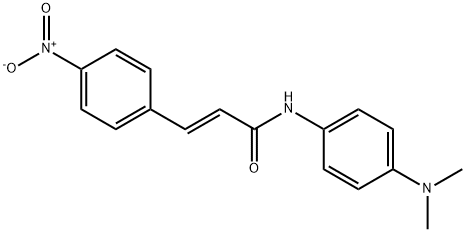 (E)-N-[4-(dimethylamino)phenyl]-3-(4-nitrophenyl)prop-2-enamide 结构式