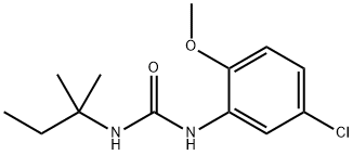 1-(5-chloro-2-methoxyphenyl)-3-(2-methylbutan-2-yl)urea 结构式