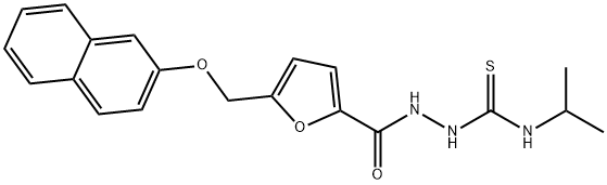 1-[[5-(naphthalen-2-yloxymethyl)furan-2-carbonyl]amino]-3-propan-2-ylthiourea 结构式