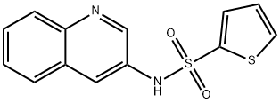 N-quinolin-3-ylthiophene-2-sulfonamide 结构式