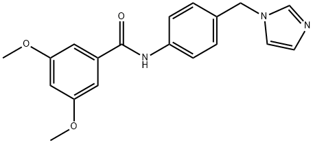 N-[4-(imidazol-1-ylmethyl)phenyl]-3,5-dimethoxybenzamide 结构式