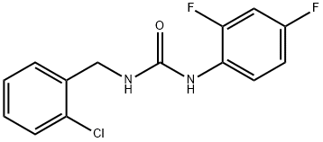 1-[(2-chlorophenyl)methyl]-3-(2,4-difluorophenyl)urea 结构式