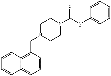 4-(naphthalen-1-ylmethyl)-N-phenylpiperazine-1-carboxamide 结构式