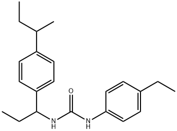 1-[1-(4-butan-2-ylphenyl)propyl]-3-(4-ethylphenyl)urea 结构式