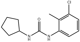 1-(3-chloro-2-methylphenyl)-3-cyclopentylurea 结构式