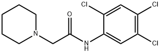 2-piperidin-1-yl-N-(2,4,5-trichlorophenyl)acetamide 结构式