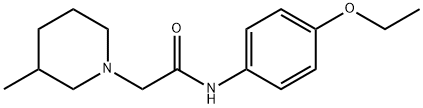 N-(4-ethoxyphenyl)-2-(3-methylpiperidin-1-yl)acetamide 结构式