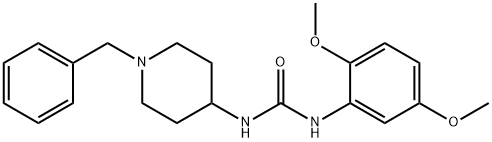 1-(1-benzylpiperidin-4-yl)-3-(2,5-dimethoxyphenyl)urea 结构式