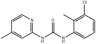 1-(3-chloro-2-methylphenyl)-3-(4-methylpyridin-2-yl)urea 结构式