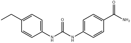 4-[(4-ethylphenyl)carbamoylamino]benzamide 结构式