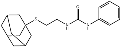 1-[2-(1-adamantylsulfanyl)ethyl]-3-phenylurea 结构式