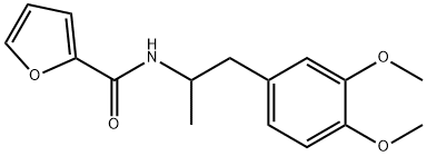 N-[1-(3,4-dimethoxyphenyl)propan-2-yl]furan-2-carboxamide 结构式