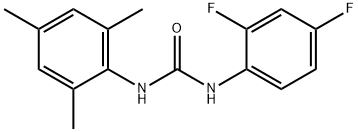 1-(2,4-difluorophenyl)-3-(2,4,6-trimethylphenyl)urea 结构式