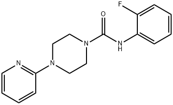 N-(2-fluorophenyl)-4-pyridin-2-ylpiperazine-1-carboxamide 结构式