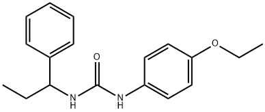 1-(4-ethoxyphenyl)-3-(1-phenylpropyl)urea 结构式