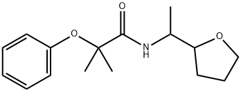 2-methyl-N-[1-(oxolan-2-yl)ethyl]-2-phenoxypropanamide 结构式