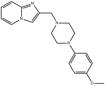 2-[[4-(4-methoxyphenyl)piperazin-1-yl]methyl]imidazo[1,2-a]pyridine 结构式