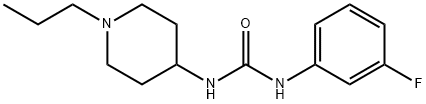 1-(3-fluorophenyl)-3-(1-propylpiperidin-4-yl)urea 结构式