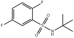 N-tert-butyl-2,5-difluorobenzenesulfonamide 结构式