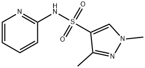 1,3-dimethyl-N-pyridin-2-ylpyrazole-4-sulfonamide 结构式