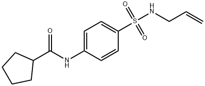 N-[4-(prop-2-enylsulfamoyl)phenyl]cyclopentanecarboxamide 结构式