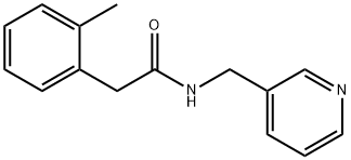 2-(2-methylphenyl)-N-(pyridin-3-ylmethyl)acetamide 结构式