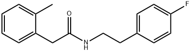 N-[2-(4-fluorophenyl)ethyl]-2-(2-methylphenyl)acetamide 结构式