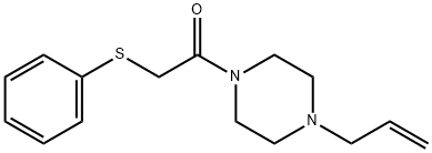 2-phenylsulfanyl-1-(4-prop-2-enylpiperazin-1-yl)ethanone 结构式