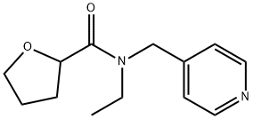 N-ethyl-N-(pyridin-4-ylmethyl)oxolane-2-carboxamide 结构式